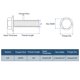 thumbnail image 2 of 15Pack Tornillos Hexagonales con Flange 1/4-20 x 1/2", Acero Inoxidable 304, 2 of 6