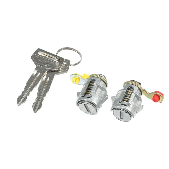 Unique Bargains 1 Set NO.6905235040/6905135030 Front Car Door Lock Cylinder W/ Keys for Toyota 4Runner Pickup 89-98