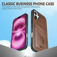 thumbnail image 2 of ELEHOLD Wallet Case for iPhone 16,Elegant Leather Case with 2 Card Slots, Slim and Stylish Design Cover for iPhone 16,Black, 2 of 8