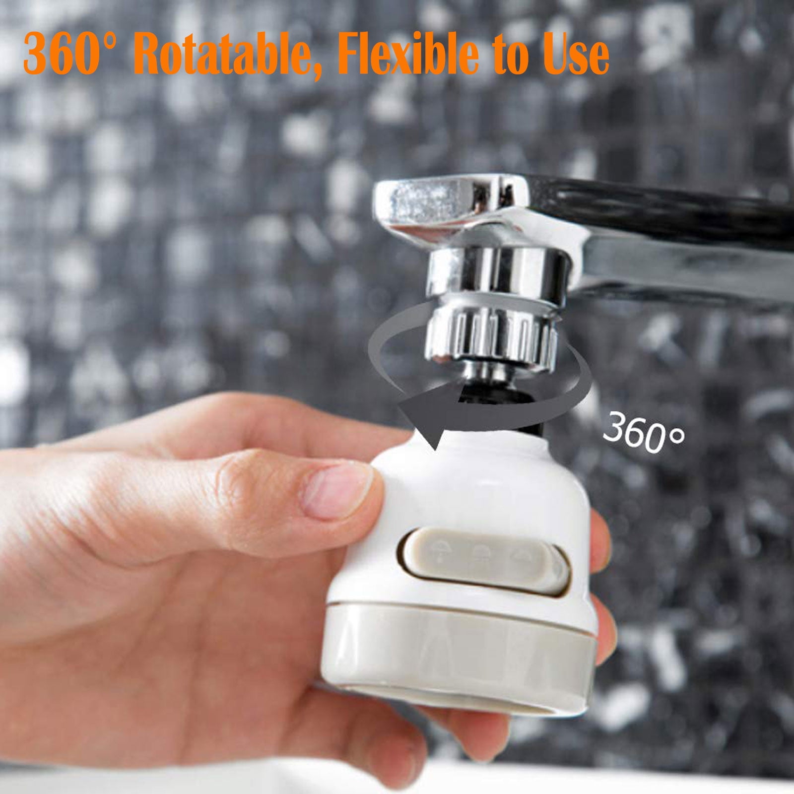 Swivel Faucet Aerator, 360° Rotation Spray Head Faucet Replacement  Components Effective Water Saving Filtering Faucet Diffuser Kitchen  Accessories in 2023