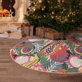 thumbnail image 5 of Sikiie Tropical Fruit Nativity Christmas Tree Skirt, Jesus Christian Winter Holiday Tree Mat Decoration(30-48IN)36", 5 of 6