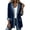 a01Dark Blue, variant on Women's Ribbed Knit Patchwork Denim Jackets with Pockets Long Sleeve Rolled Cuff 1 Button Color Block Longline Cardigan Outerwear Green XXL