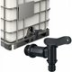 thumbnail image 2 of Grifo de tanque de plástico de 1000l, 3/4 pulgadas, para colector de agua de lluvia, adaptador de caja de almacenamiento de agua IBC (1 unidad), 2 of 5