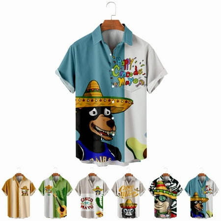 

LANLIN Youth Adult Casual Shirts Regular Fit Slim-Fit Bowling Shirts Size 100-170/XXS-8XL