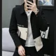 thumbnail image 3 of Blazer masculino de un solo pecho para fiesta, abrigo corto, chaqueta de traje para hombre recortada, elegante, simple, original, estilo coreano, ropa 2024, 3 of 5