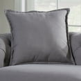 thumbnail image 5 of AC Pacific Juliet Contemporary Gray Linen Fabric Tufted Living Room Sofa, 5 of 11