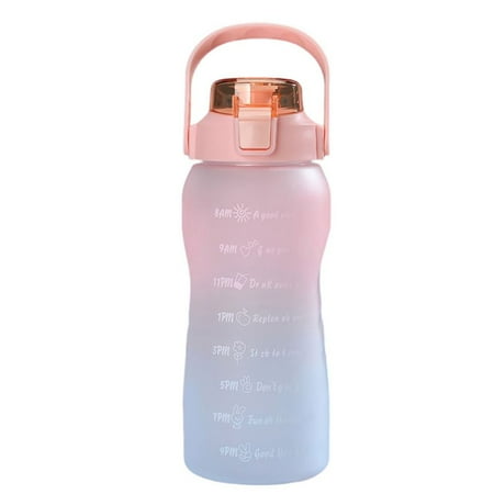 

Naiyafly 1.5L Sports Water Bottle with Straw with Time Marker Portable Large Capacity Water bottles Fitness Bike Cup Summer Cold Water Ju