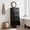 Black, variant on PEXMOR Skinny Bathroom Floor Storage Cabinet, 12 Inch Narrow Wooden Organizer with 4 Drawers for Bathroom & Living Room, White
