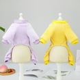 thumbnail image 4 of CICRKHB Small Dog Sweater Dog Clothes Fleece Teddy Small Dog Clothing Fruit Four Legged Fleece Pet Clothing Pet Supplies Yellow, 4 of 8
