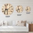 thumbnail image 4 of Designart 'Cute Girl By The Tour Paris Eiffel Tower' Children'S Art Wood Wall Clock, 4 of 5