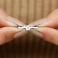 thumbnail image 4 of Rosec Jewels 4 MM Natural Diamond Promise Ring for Women, 10K White Gold, US 8.00, 4 of 9