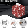 thumbnail image 7 of FUIALDOLG Decorative Tissue Box Cover Square, Waterproof PU Leather Car Tissue Holder with Cute Santa Christmas Facial Napkin Organizer on Table and Bathroom, Office, 7 of 7