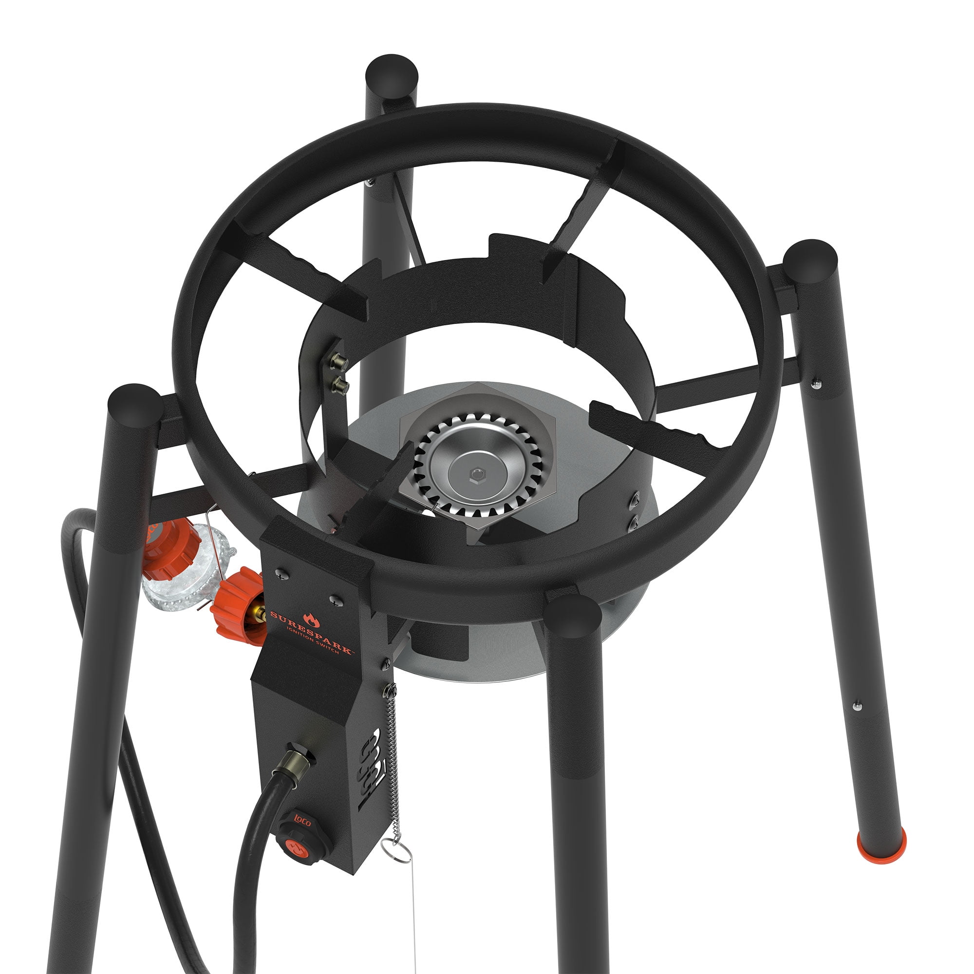 LoCo Cookers 22" Propane Outdoor Disco Cooker with Interchangeable Legs & SureSpark Ignition