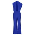 thumbnail image 5 of Fashion Plus Size Jumpsuits for Women with Sleeves Summer Solid Color Casual Pocket Sleeveless Suspender Jumpsuit, 5 of 6