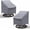 Grey, variant on Patio Chair Covers, 2 Pack Outdoor Swivel Lounge Chair Cover, Heavy Duty Patio Rocking Chair Covers, Patio Furniture Covers Waterproof, 30" W×34" D×38.5" H, Black