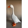 thumbnail image 5 of Giddy The Porch White Statue&nbsp;- Outdoor Decorative White Goose Figurine, 30cm Tall, Resin Garden Sculpture for Patio, Lawn, Front Door, Farmhouse Decor, All-Season, 5 of 9