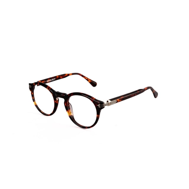 Emmet Lente Óptico Redondo Unisex Rojo Acetato Light Descanso Oftálmico