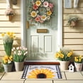 thumbnail image 2 of Spring Summer Door Mat for Front Door Sunflower Welcome Doormat Non-Slip Washable Spring Outdoor Mat Entry Rug for Indoor Outdoor Home Spring Summer Decorations 17 x 30 Inch, 2 of 6