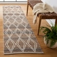 thumbnail image 2 of SAFAVIEH Kilim Vincent Diamond Polyester Runner Rug, Brown/Grey, 2'3" x 9', 2 of 8