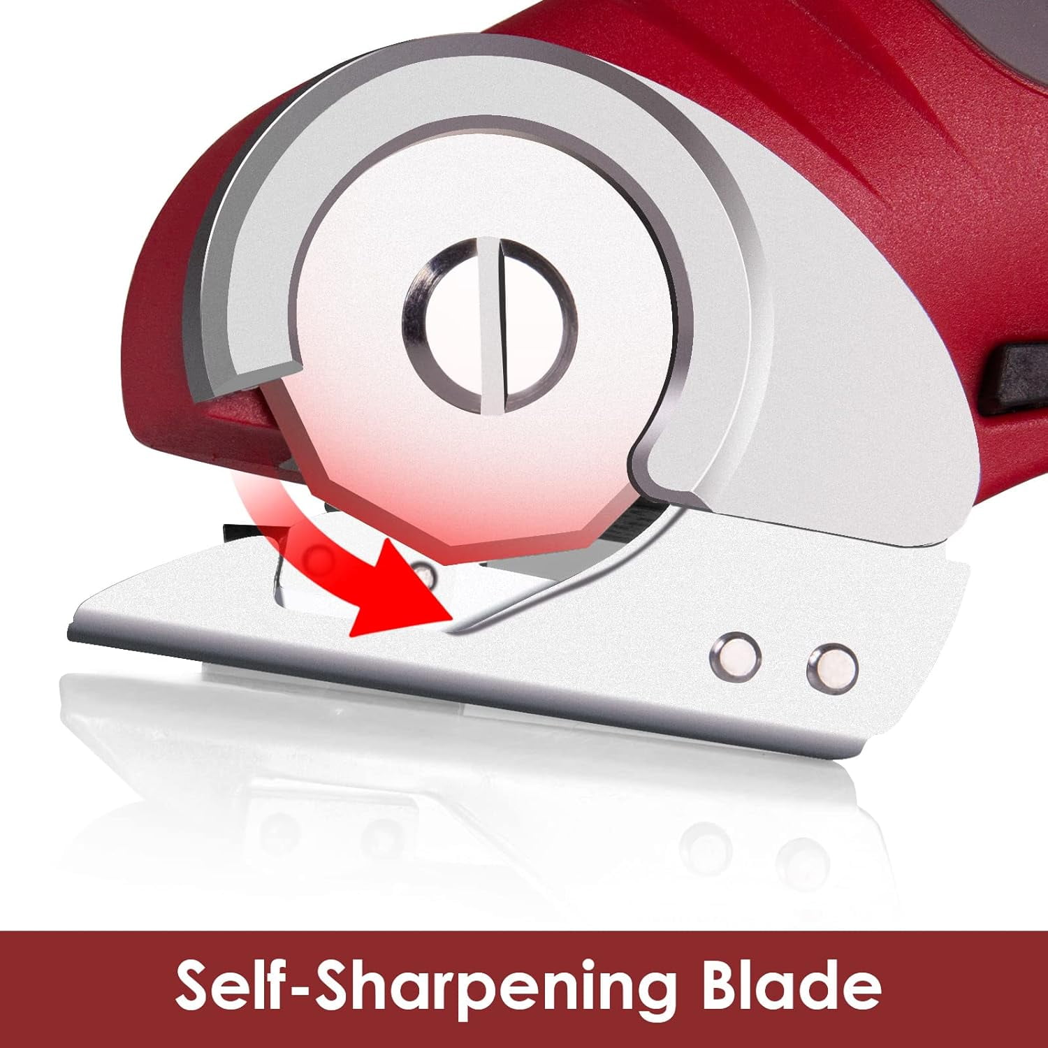 Cordless Electric Scissors, 4V Multi-Cutter with Suitcase, 2000 mAh Cardboard Cutter with Self-sharpening Blade, Power Rotary Scissors for Carpet Leather