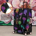 thumbnail image 4 of Purple Mushroom Star Black Pattern Luggage Cover Fashion Suitcase Cover Baggage Covers Fit 25-28 Inch Luggage (Go Travel), 4 of 5