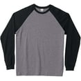 thumbnail image 2 of Canvas Mens Hawthorne Baseball T-Shirt, Deep Heather Black Small, 2 of 4
