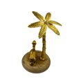 thumbnail image 3 of Golden Camel Sculpture Under Palm Tree – A Unique Aluminium Decor Showpiece, Perfect for Adding Exotic Charm to Any Home Setting, 30 cm, 3 of 5