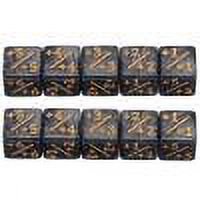 Contador de dados, 5 positivos + 1 -1 5 negativos, juego de mesa de reunión (negro), 10 Uds.