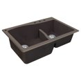 thumbnail image 7 of Transolid Aversa SilQ Granite 33-in. Drop-in Kitchen Sink with 4 BACD Faucet Holes in Espresso, 7 of 7