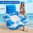 thumbnail image 5 of Inflatable Pool Floats Chair with Color Changing Light, Button Battery Powered Water Floats with Cup Holder,Beach Float Pool Sofa, Pool Raft Lounge Pool Floats for Adult, 5 of 8