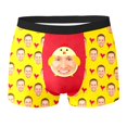 thumbnail image 6 of KHONTS Valentine's Day Personalized Boxers for Men Custom Face Underwear with Picture Boyfriend Customized Boxer Briefs Yellow XL, 6 of 7