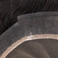 thumbnail image 5 of Hair Pieces and Wigs Human Hair Men Toupee French Lace with 1" Clear Poly All Around Hair Toupee 6'' Length Replacement System Male Hair Prosthesis, 5 of 7