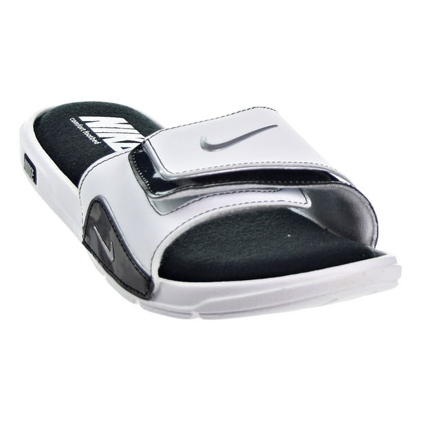probable Rápido giro nike mens comfort slide 2 white/metallic silver black sandal 11 men us -  Walmart.com
