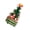 Green, variant on Wooden Christmas Tree Musical Rotating Decoration with Figurines Ornaments Handcrafted Holiday Desktop Decors