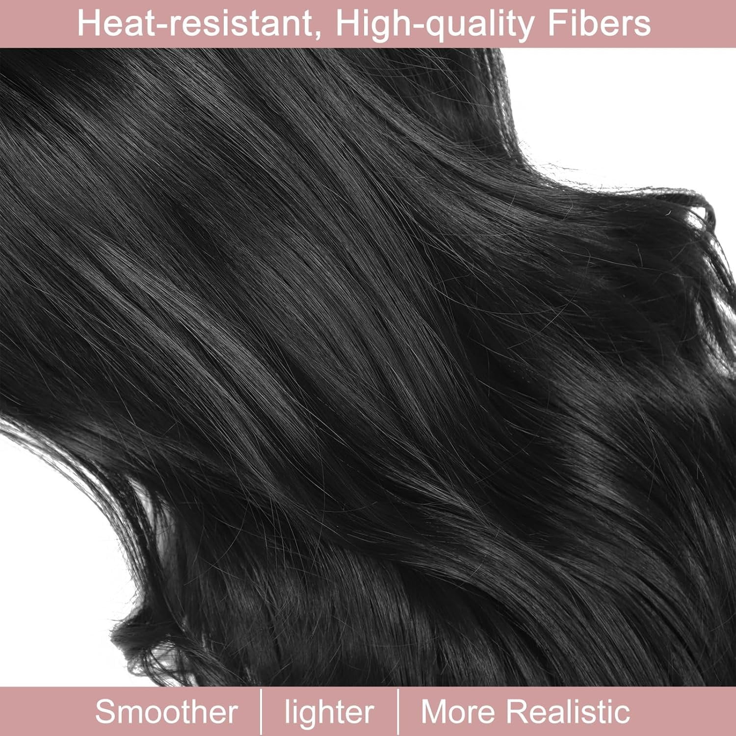 Half Wig 24 Inches Long Wavy Blonde Wig Clip in Half  Synthetic Fibers Wigs Hair Extensions for Women Quick Weave Self Styled in 60 Seconds Half Wigs