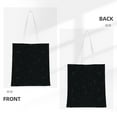 thumbnail image 3 of YFYANG Reusable Cotton Canvas Tote Shopping Bag, Black Note Graffiti Washable Portable Grocery Bag for Daily Travel, 3 of 8