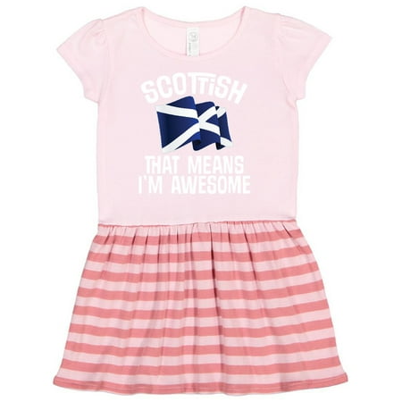 

Inktastic Scottish Pride Scotland Flag Gift Toddler Girl Dress