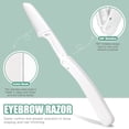 thumbnail image 7 of MORGLES 7PCS Tweezers Set, Stainless Steel Eyebrow Tweezers with Curved Scissors, Razor & Brush for Hair Removal, Travel Case, Yellow-Green Gradient, 7 of 7