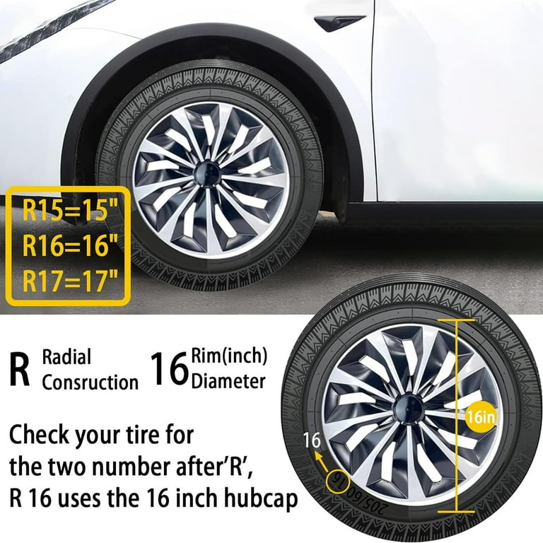 Set of 4 16 Wheel Rim Covers Hub Caps fit for Toyota Camry 2006-2020 R16 Tire