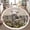 Color 1, variant on Washable Non Slip 4ft Round Rug, Moody Victorian Bookish Dark Academia Library Vintage Reading Nook Circle Area Rugs with Tassels Carpet for Nursery Bedroom Living Room Playroom Tent Rug