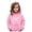 Pink, variant on Girls Heart Print Hoodie Long Sleeve Soft Sweatshirt Casual Pullover Top For Kids
