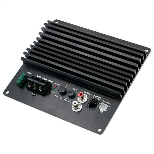 Amplificador de Graves Monocanal de 12 V para Audio de Coche, Placa Amplificadora Digital de Alta Potencia para Coche