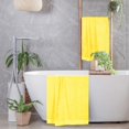 thumbnail image 4 of BELIZZI HOME 100% Premium Cotton 2 Pack Oversized Large Bath Towel Sets 28x55 inches, Ultra Absorbant, Compact, Quick Dry & Light Weight Towels - For Gym, Travel, Camp & Pool - Lime Yellow, 4 of 6