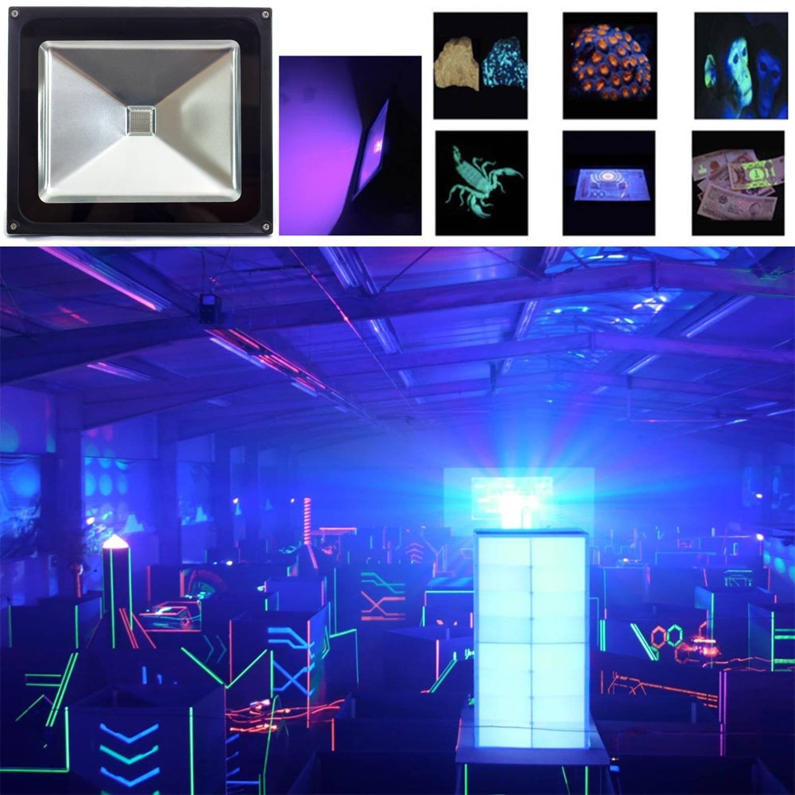 HouLight high power 50W Ultra Violet UV LED Flood Light IP65-Waterproof 85V-265V