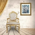 thumbnail image 3 of OnRei 12x14 Gold Ornate Wood Framed with Double Matting Museum Art Print Titled - Grey Blue Elephant, 3 of 4