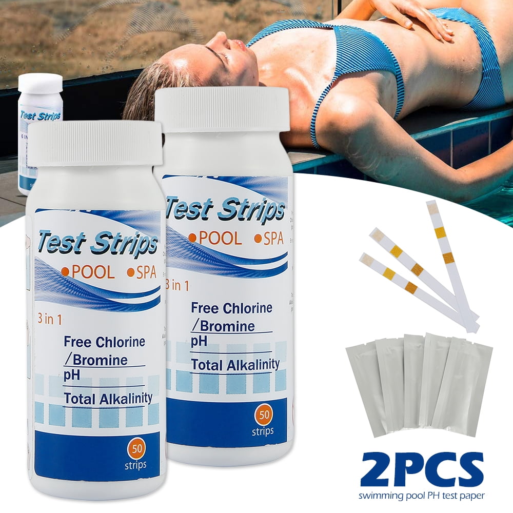 Chlorine Dip Test Strips Hot Tub SPA Swimming Pool PH Tester Paper set ~ 