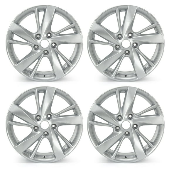 4-Pack 17x7.5 Inch Replacement Alloy Wheel Rim for Nissan Altima 2013 2014 2015 2016, 10 Alternating Spoke