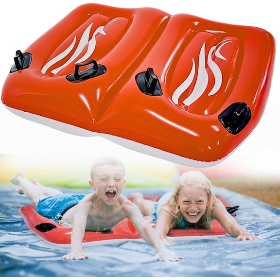 4E's Novelty 2 Person Inflatable Boogie Board, Summer Toys