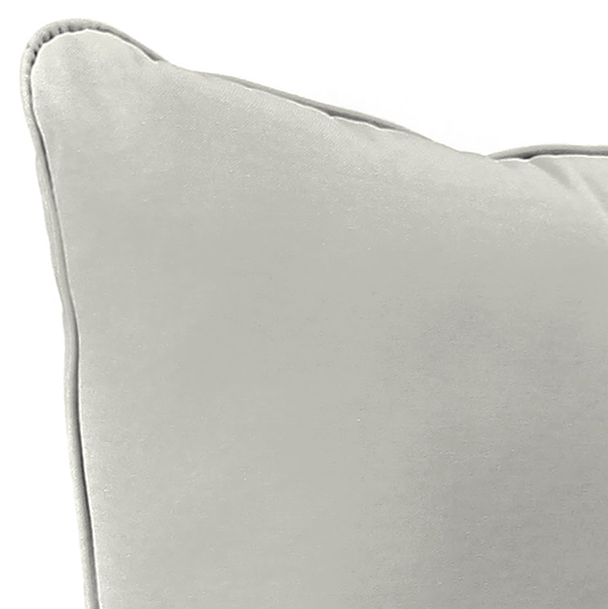 Jordan Manufacturing Sunbrella 46.5" x 24" Canvas Granite Grey Solid Rectangular Outdoor Deep Seating Chair Seat and Back Cushion with Welt