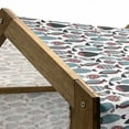 thumbnail image 5 of Fish Pet House, Sketch Under the Sea Creatures with Ornate Scales Diverse Ocean Fauna Concept, Outdoor & Indoor Portable Dog Kennel with Pillow and Cover, 5 Sizes, Multicolor, by Ambesonne, 5 of 5